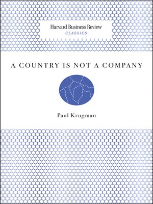 cover image of A Country Is Not a Company